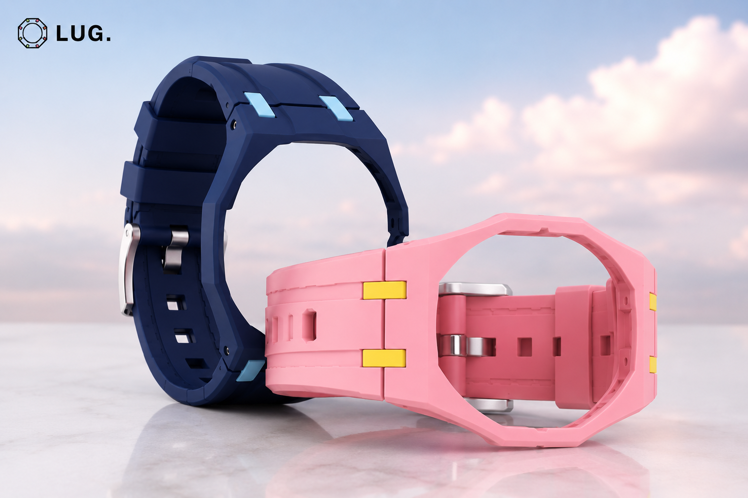 Lan Ba and OTG Roz watches shown with LUG straps
